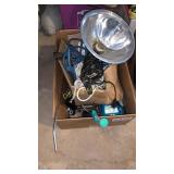 Work light, cords, and misc tools