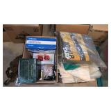 Figurines, tarp, and calculator and more