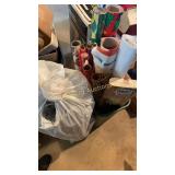 Wrapping paper and Christmas light ball