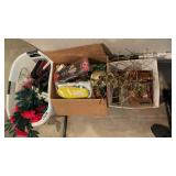 Wallets, fake flowers, light, and other