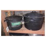 (2) Canner pots (1 with racks)