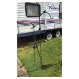 Shepherds hooks and exterior decorations