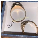 Class rings- Loudonville 1949 and 1950 (10KT)