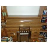 Roll top desk and chair (ONLY)