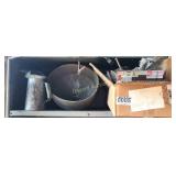 Fencing wire, Galvanized funnels, More