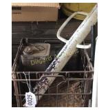 Soldered Tin can, post driver, metal basket