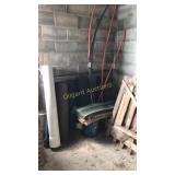 Shingles, roofing felt, plastic pipe, more