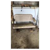 Vinyl bench seat, out of a van