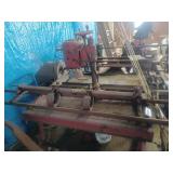 Reel mower sharpening table