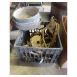 Pulleys, rope, pans and more