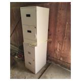 2 locking file cabinets