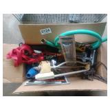 Rope, rain gauge, faucet extension, more