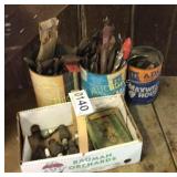 Spark plugs, drill bits, and cans