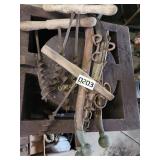 Hand post drillers & horse hames