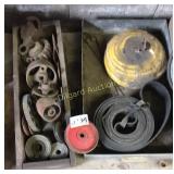 Wheels and air hose and strap