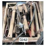 Saw blades, jig saw cutting blades, hatchet, more