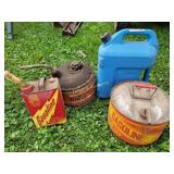 (3) Gas cans & water jug