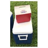 Little playmate lunch pale and Colman blue cooler