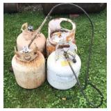 (4) propane tanks