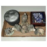 Wolf figurines & boxes