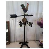 Cast-iron weather vane with base