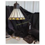 Stained glass desk lamp