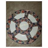 Oriental serving dishes/veggie server with lazy