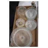 Salad bowls, dressing bottle and more