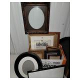 Collectibles shadow box and photo frames