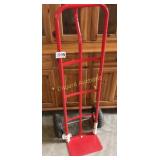 Red two wheel cart