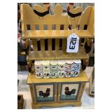 Rooster spice rack