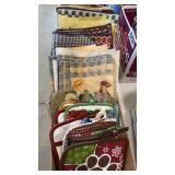 Hot pads, placemats, snow globe