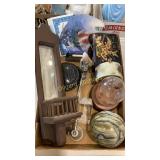 Jewelry box, alarm clock, mirror