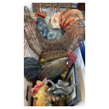 Decorative chickens, picture