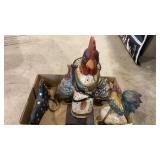 Wheeled chicken toys, figurine