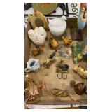 Decorative chickens, jars, salt & pepper shakers