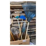 Rakes, shovels