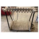 Suncast storage rack for yard tools