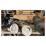 Adjustable lights, sprayer, flood lights