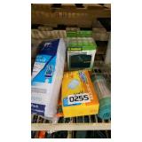 Dusters, lunchbox, hose, more