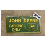 John Deere metal sign