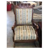 Wooden chair with padding