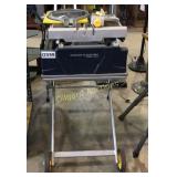 Chicago Electric power tools tile saw with wheels