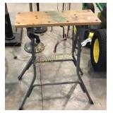 Clamping wood bench