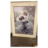 Picture of girl and dog