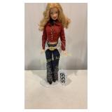 Cowgirl Barbie with stand