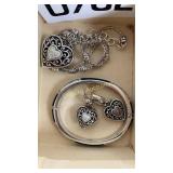 Brighton necklace, bracelet, earrings