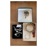 Pewter, NRT ring and necklace, and other jewelry