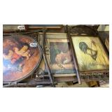 Three chicken/rooster pictures