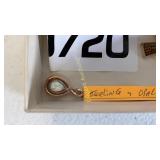 Sterling & opal necklace, sterling pendant &